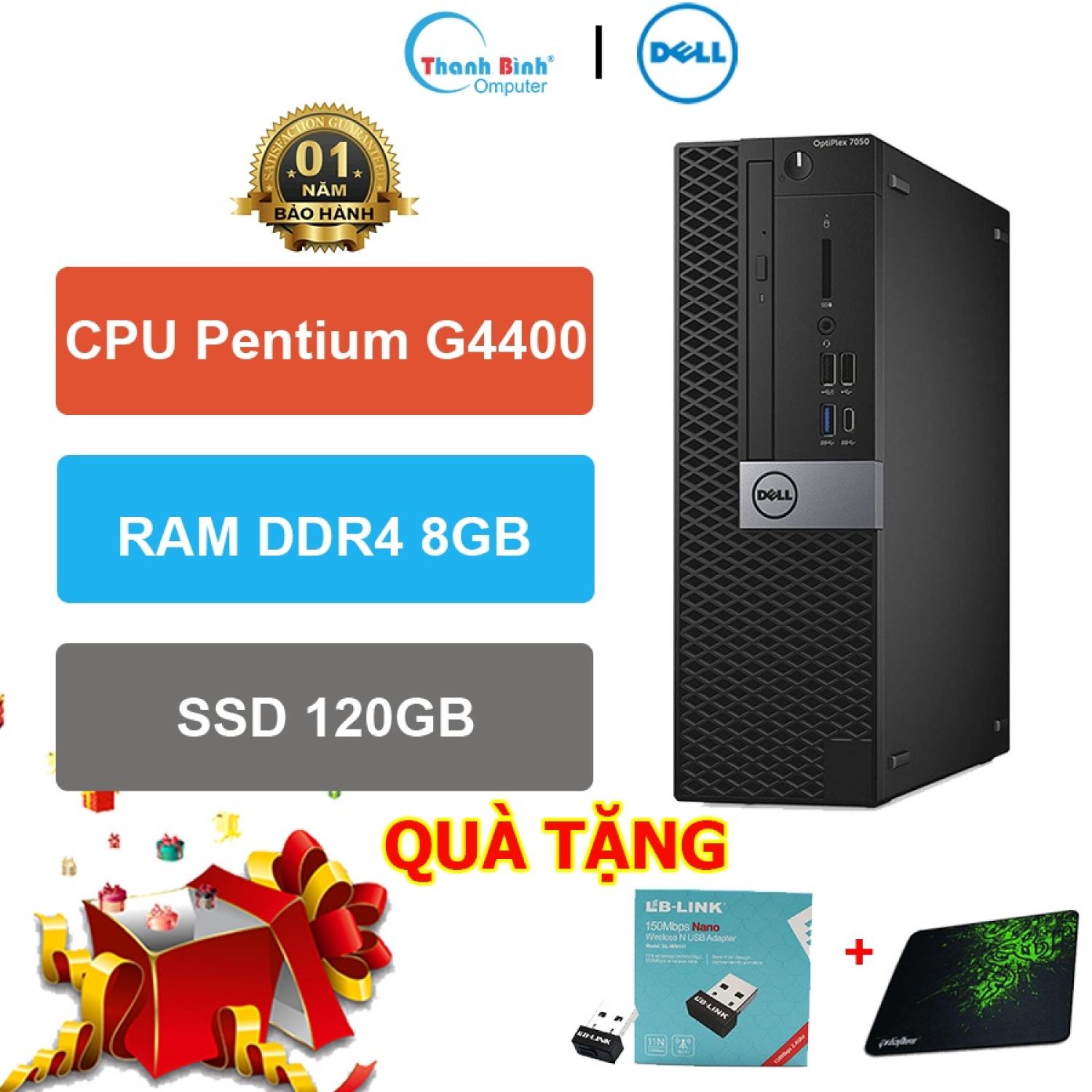 Máy tính đồng bộ dell 💟thanhbinhpc💟 máy tính để bàn - dell optiplex 3050/5050 sff - bảo hành 12 tháng.