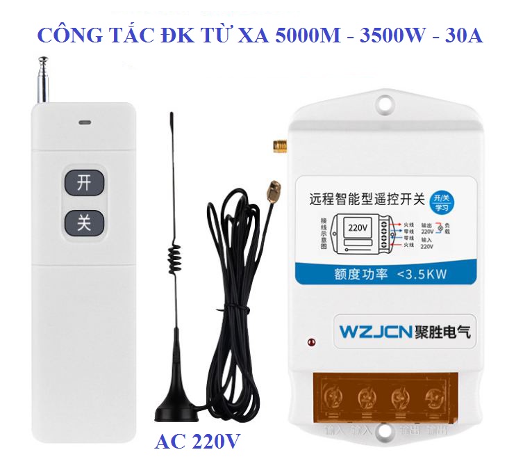 Công tắc điều khiển từ xa 5km - 5000m có angten