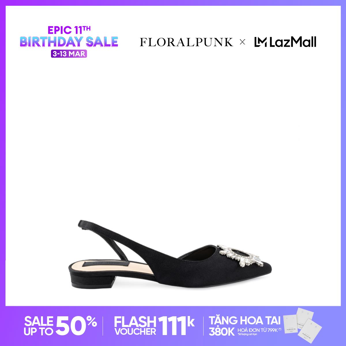 Sale Sinh nhật Giày bệt Floralpunk Fabulous Flats - Tặng bông tai 380k