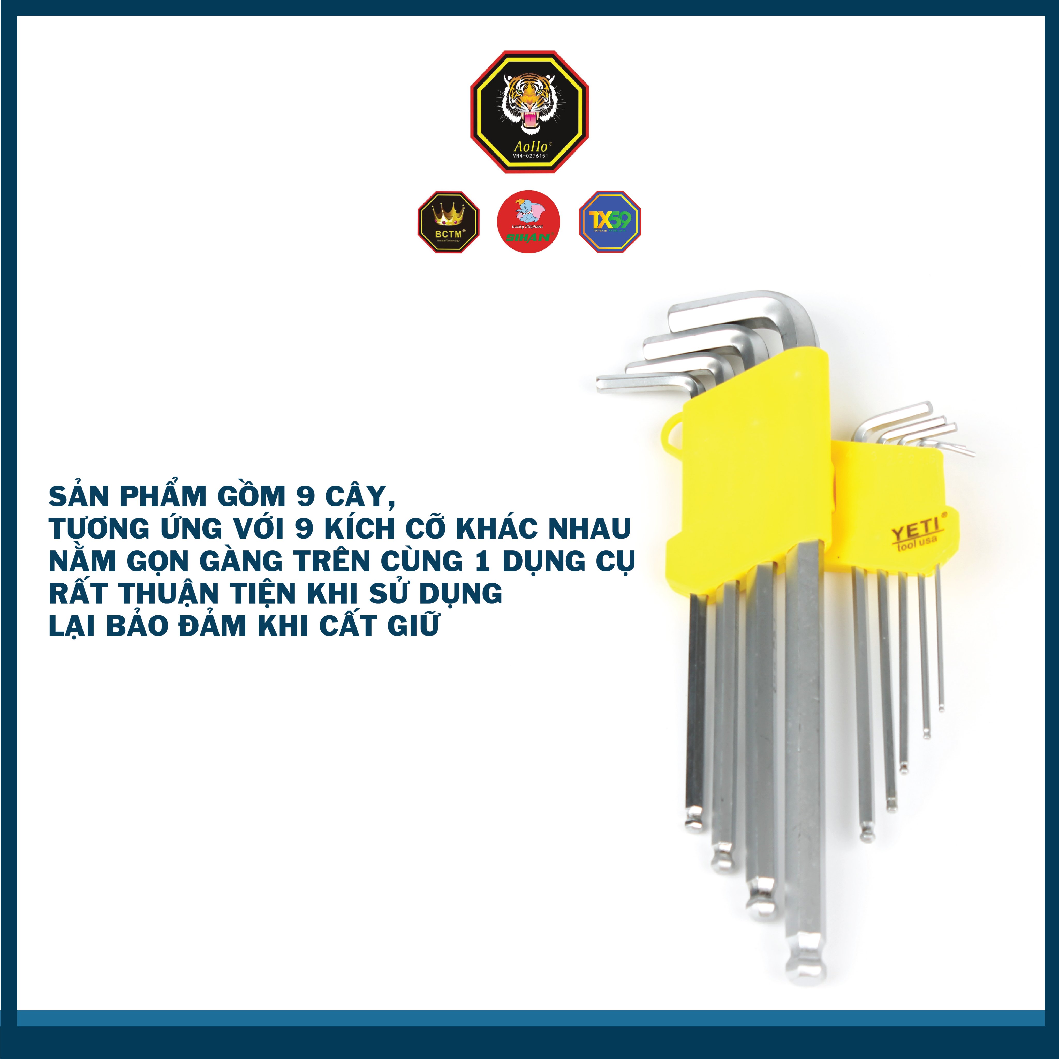 Bộ Lục Giác Bi YETI