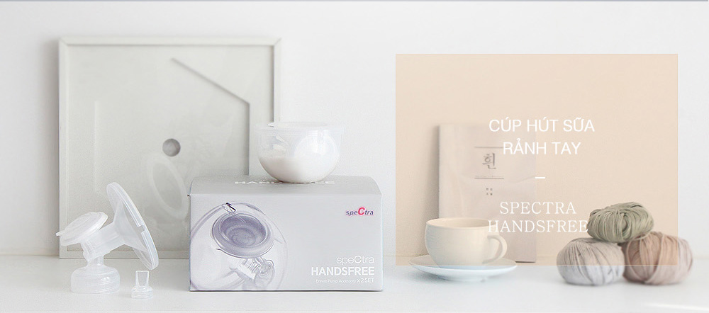 BỘ CUP HÚT SỮA RẢNH TAY SPECTRA HANDSFREE (SIZE 24/25/28MM)