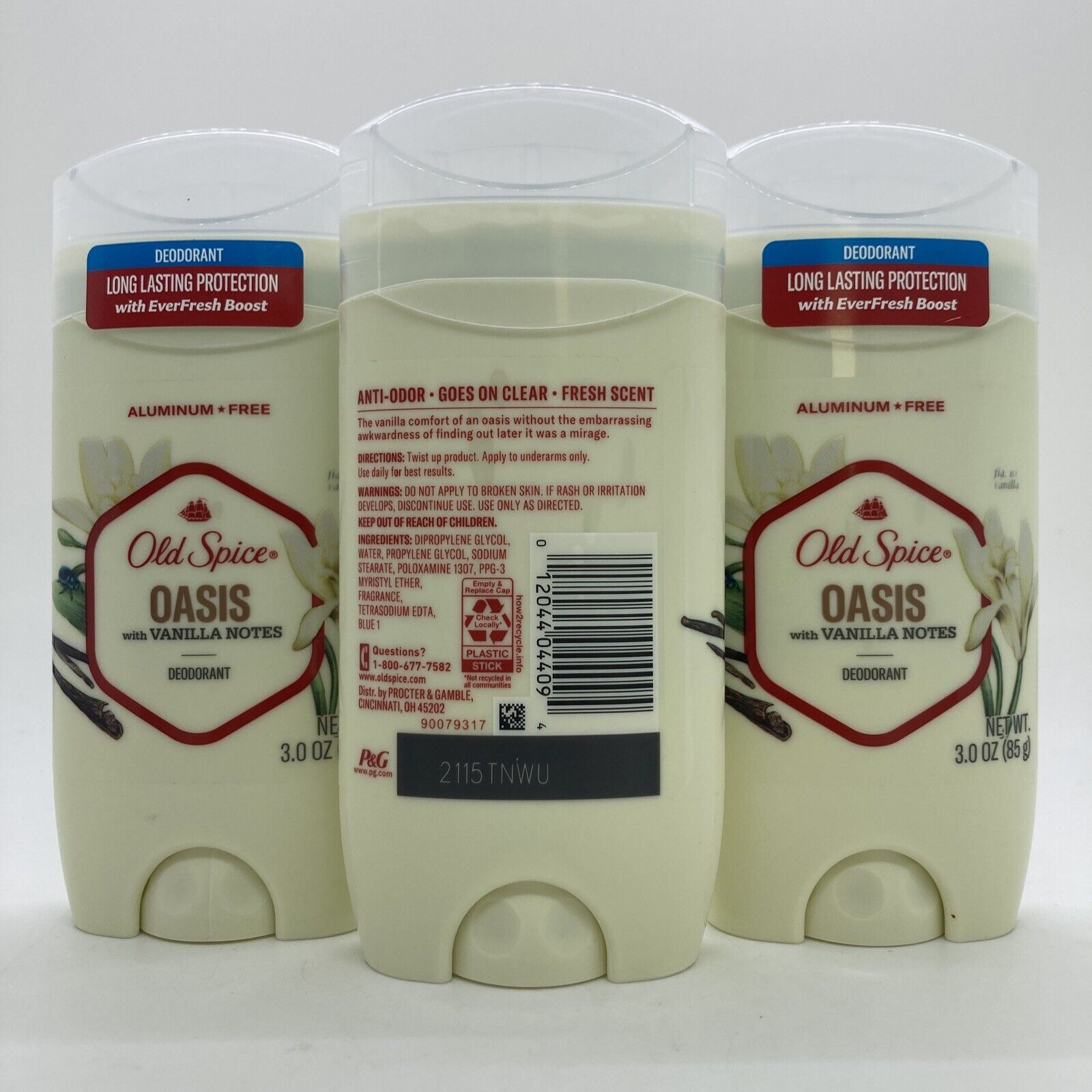 Lăn Sáp Khử Mùi Old Spice Oasis 85G (Sáp Xanh )