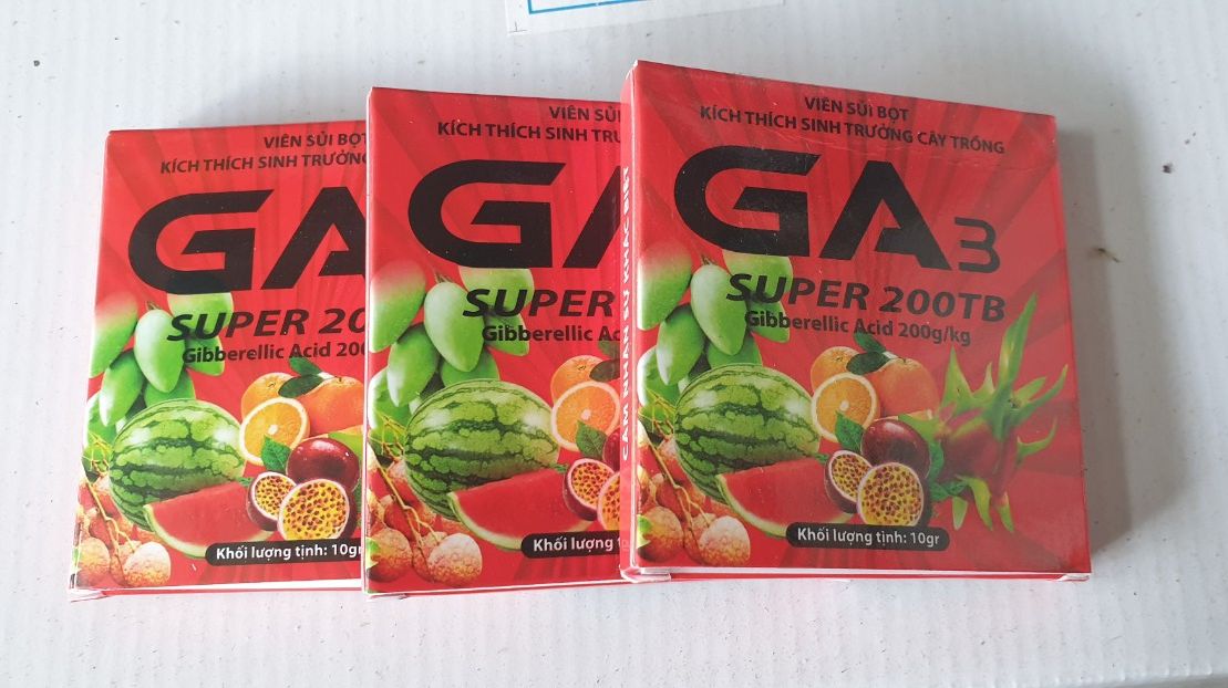 GA3[SUPER 200TB] - KÍCH THÍCH SINH TRƯỞNG CÂY TRỒNG- 10gr