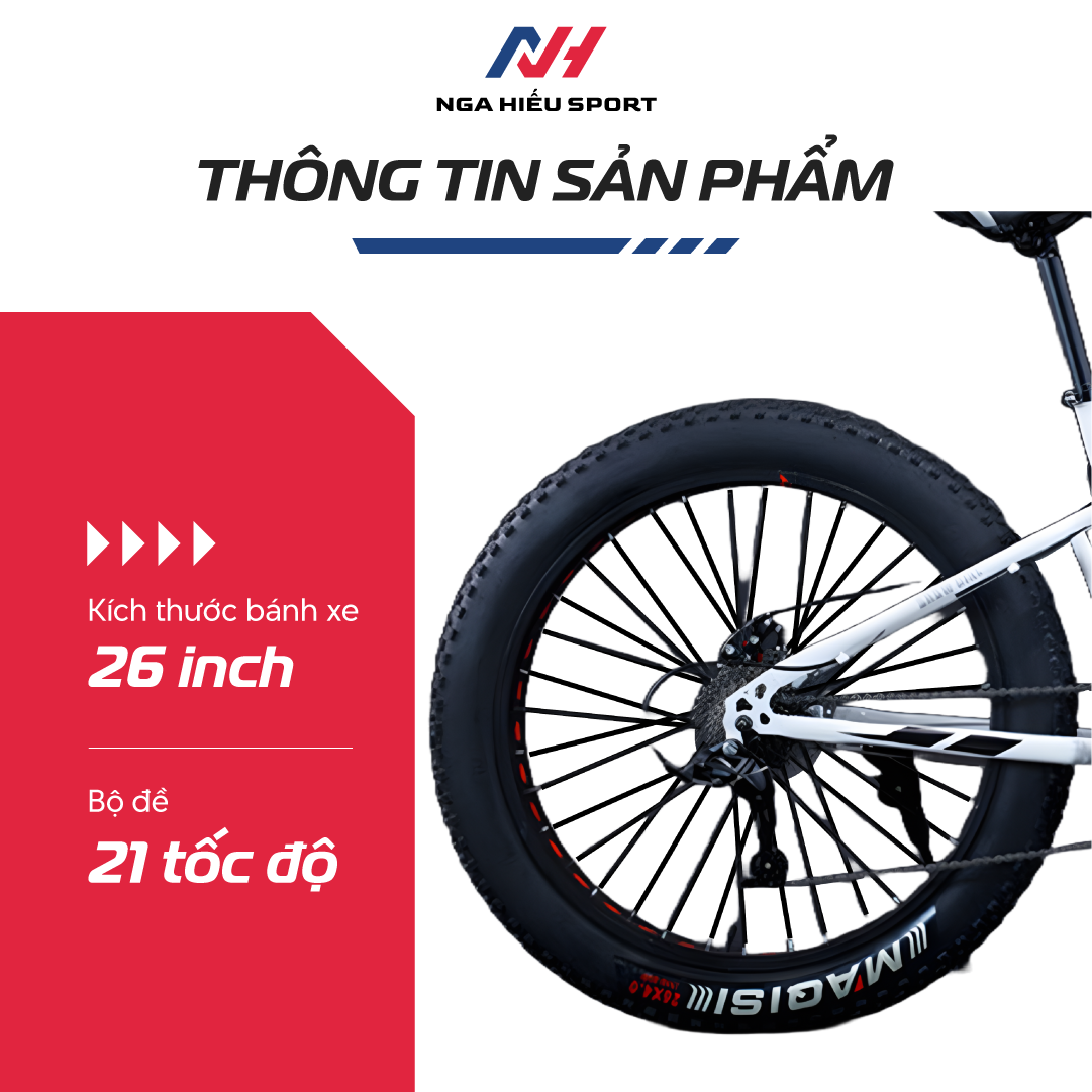 XE ĐẠP BÁNH BÉO FOREKNOW 26 INCH 21 TỐC ĐỘ - PHIÊN BẢN GIỚI HẠN