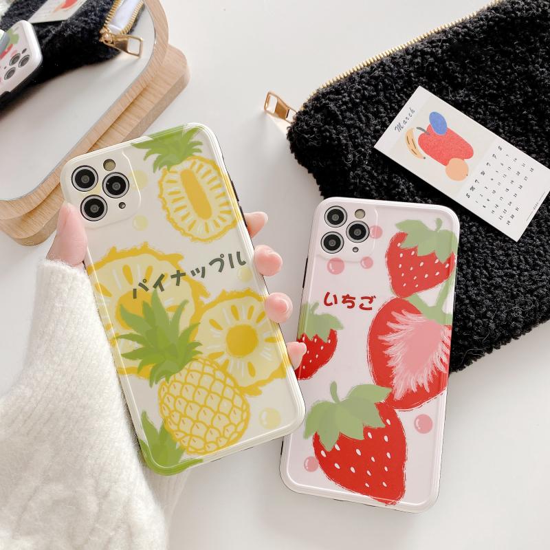 [ SALE LỖ ] Ốp Lưng Silicon IMD Bảo Vệ Camera Fruits