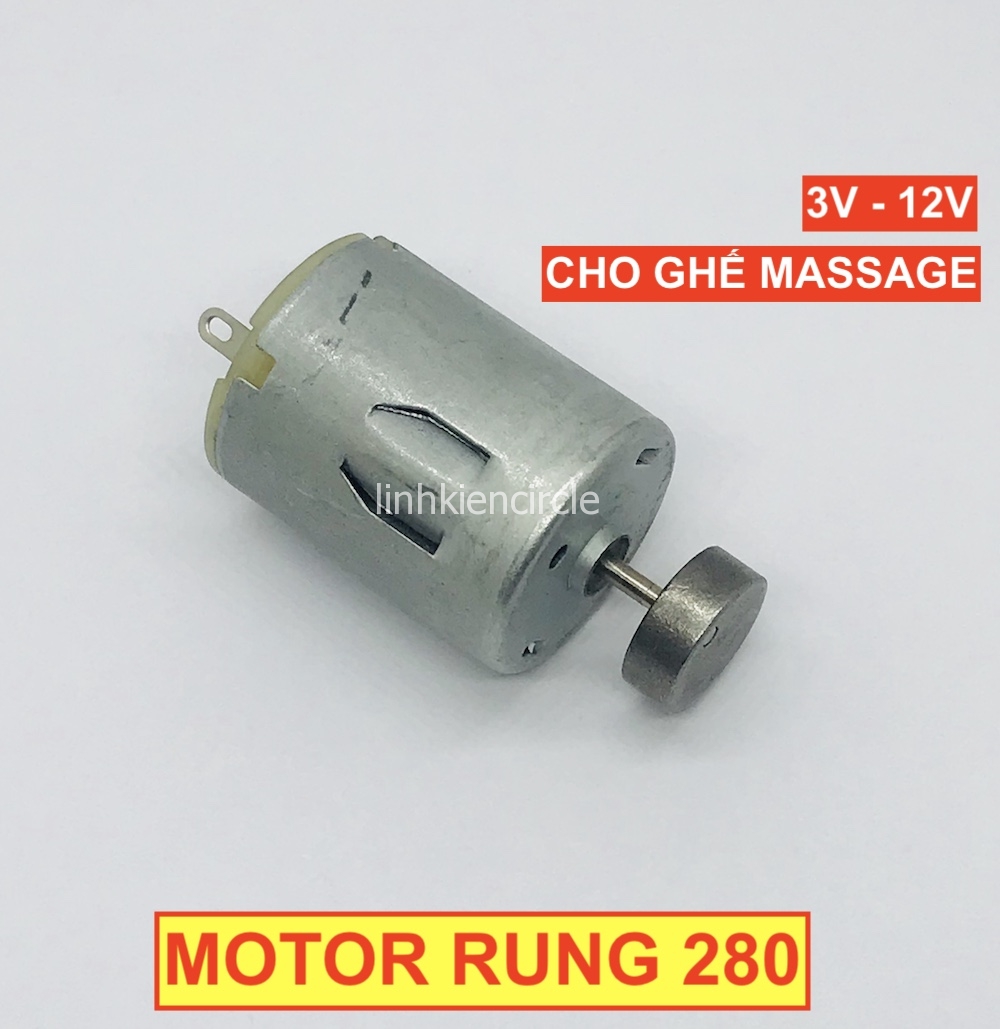 [HCM] Motor rung 280 3V - 12V rung mini cho ghế massage - LK0277