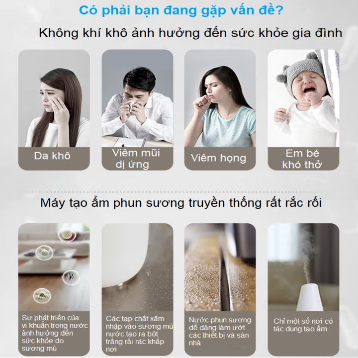 Máy lọc không khí, tạo ẩm 2 trong 1 thương hiệu nhập khẩu Philips AC2726/00 sử dụng cảm biến chất lượng không khí 4 màu, kết hợp hai công nghệ VitaShield và Nanocloud (Bảo hành 12 tháng)