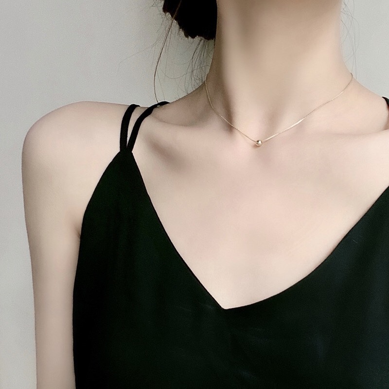 [Q.BÌNH TÂN - HCM] Vòng cổ mạ vàng mặt tròn đơn giản