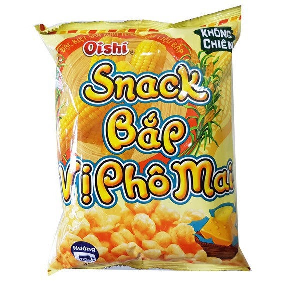 [Date dài] 10 gói Snack bắp vị phô mai 42g