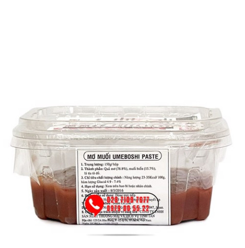 Mơ Muối Nhật Bản - Umeboshi Paste - Hộp (150gram)
