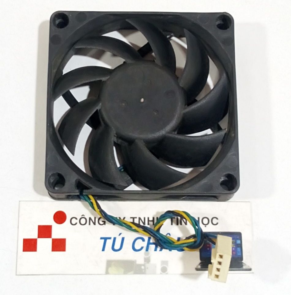 Quạt 7Cm, Dày 1.5Cm / Điện áp DC 12V, Loại 4 dây (Quạt Hàng tháo máy LK)