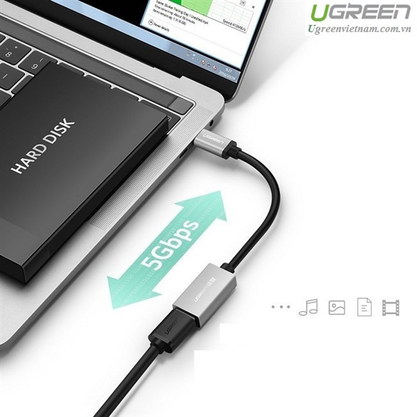 Cáp OTG, Cáp Type C ra USB 3.0 Ugreen 30646 Chính Hãng