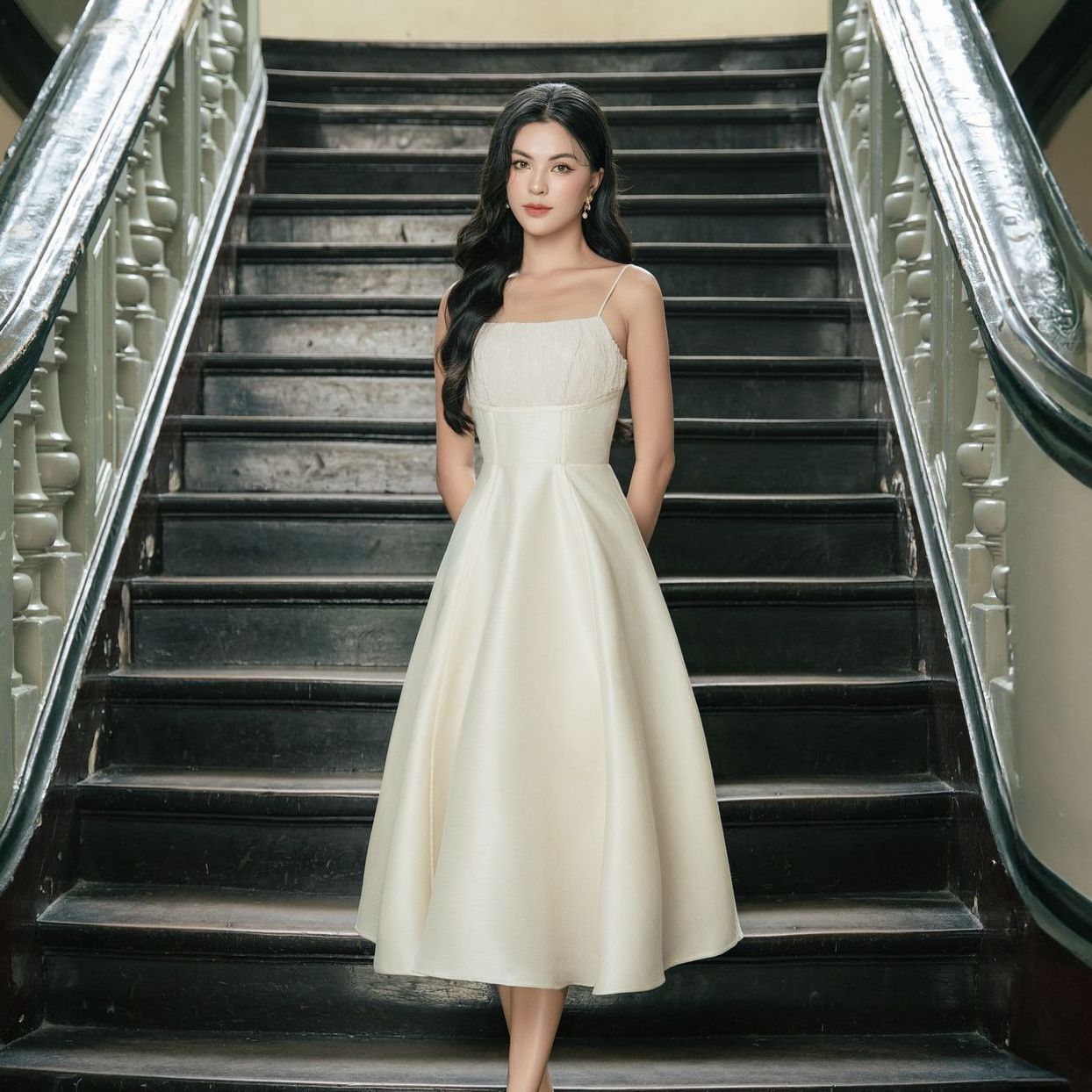 Voucher siêu sale 15% olv - đầm reese maxi dress