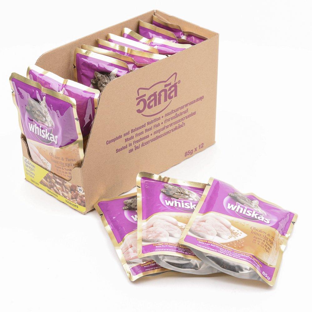 Combo 12 gói pate Whiskas cho mèo lớn 85gr