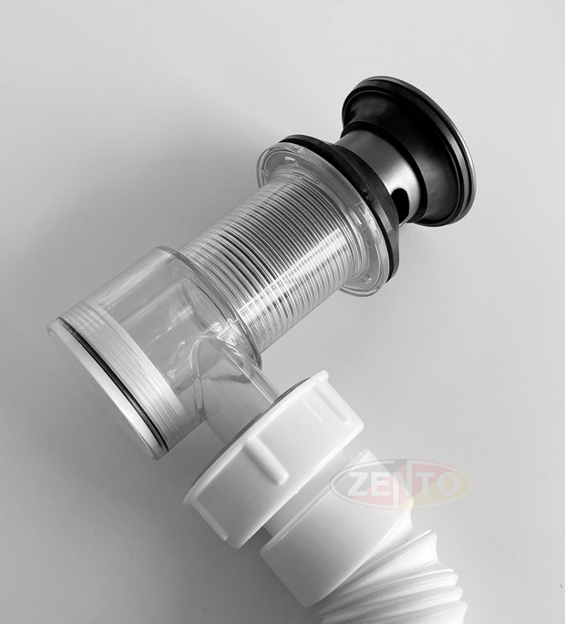 Bộ xi phông & ống xả mềm lavabo ZXP044 (Gray color)