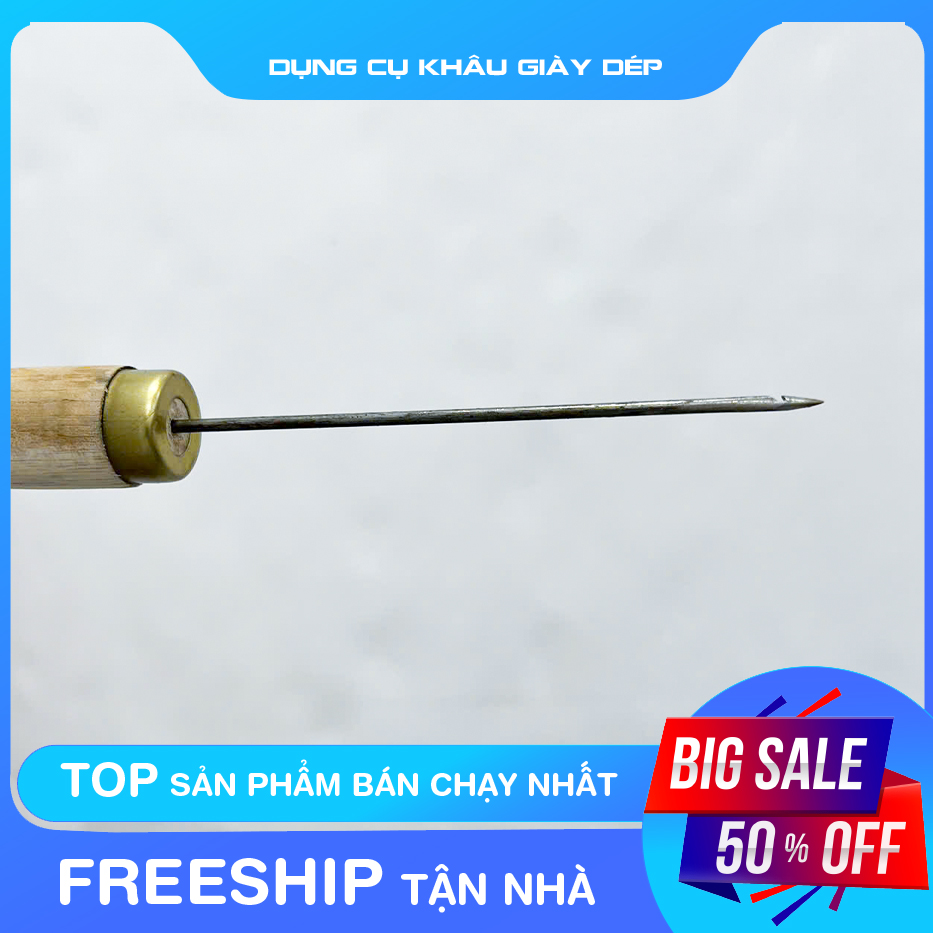 Kim móc cán gỗ đầm tay khâu giày