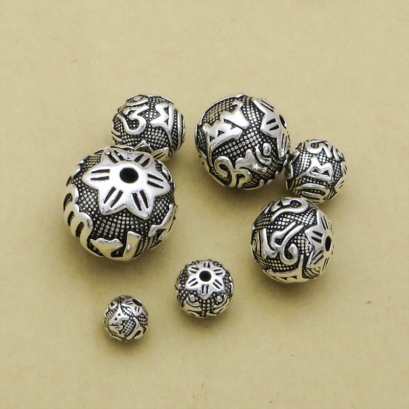 [S925] Charm bi bạc Lục Tự - MH293