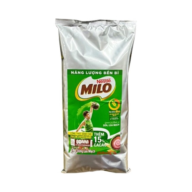 Bột Milo bịch 1kg nguyên chất Nestlé (thêm 15% bột cacao)- DATE mới