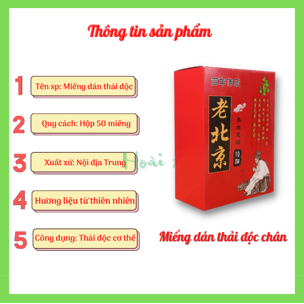Miếng dán thải độc bàn chân | Miếng dán chân thải độc cơ thể