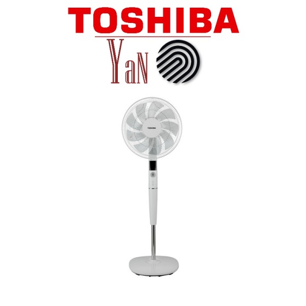Quạt cây đứng 9 cánh Inverter có remote điều khiển từ xa màu trắng Toshiba F-LSD30(W)VN 30W - Hàng chính hãng