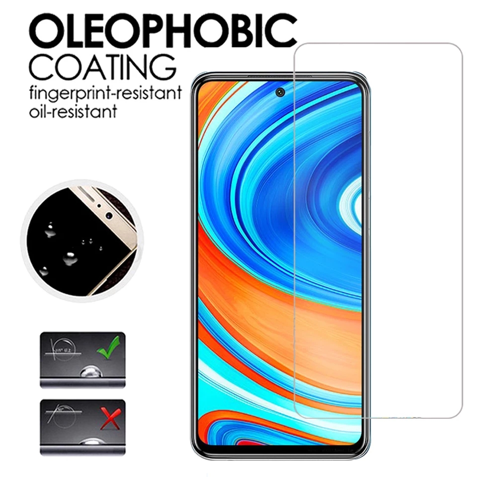 Kính cường lực Xiaomi Redmi Note 9s note9s, Redmi note 9 Pro, Redmi note 9 Pro Max trắng trong suốt độ cứng 9H siêu cứng bảo vệ màn hình tối đa