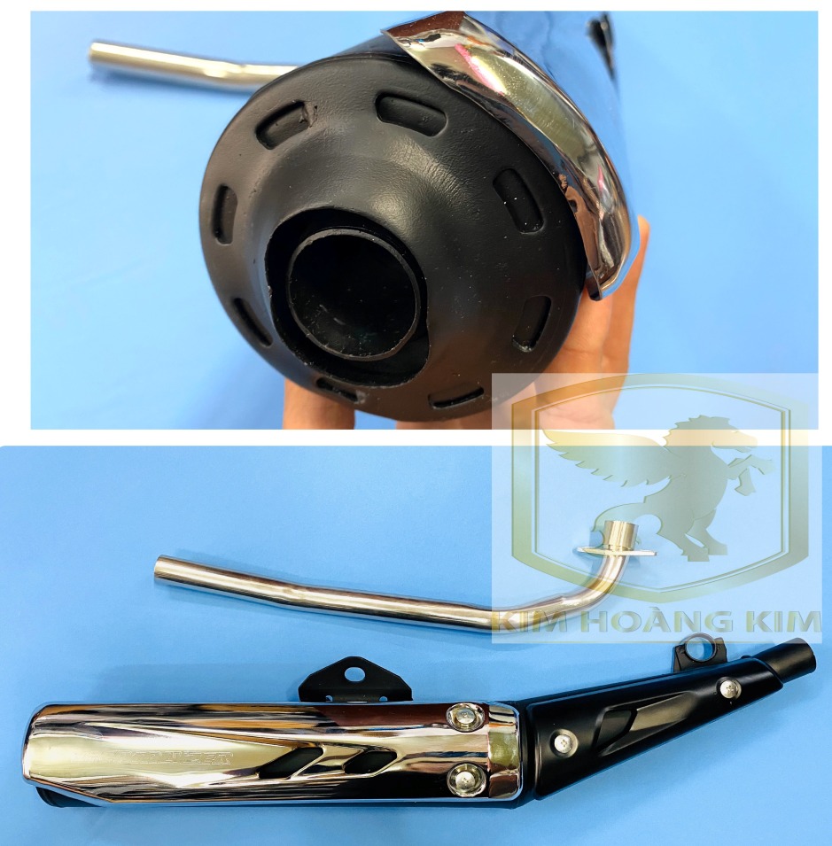 Pô Spark Exciter hàng 1:1 gắn SIRIUS đẹp từng chi tiết pô nặng 4kg hàng chất lượng shop có 2 loại êm và móc hơi trái 62