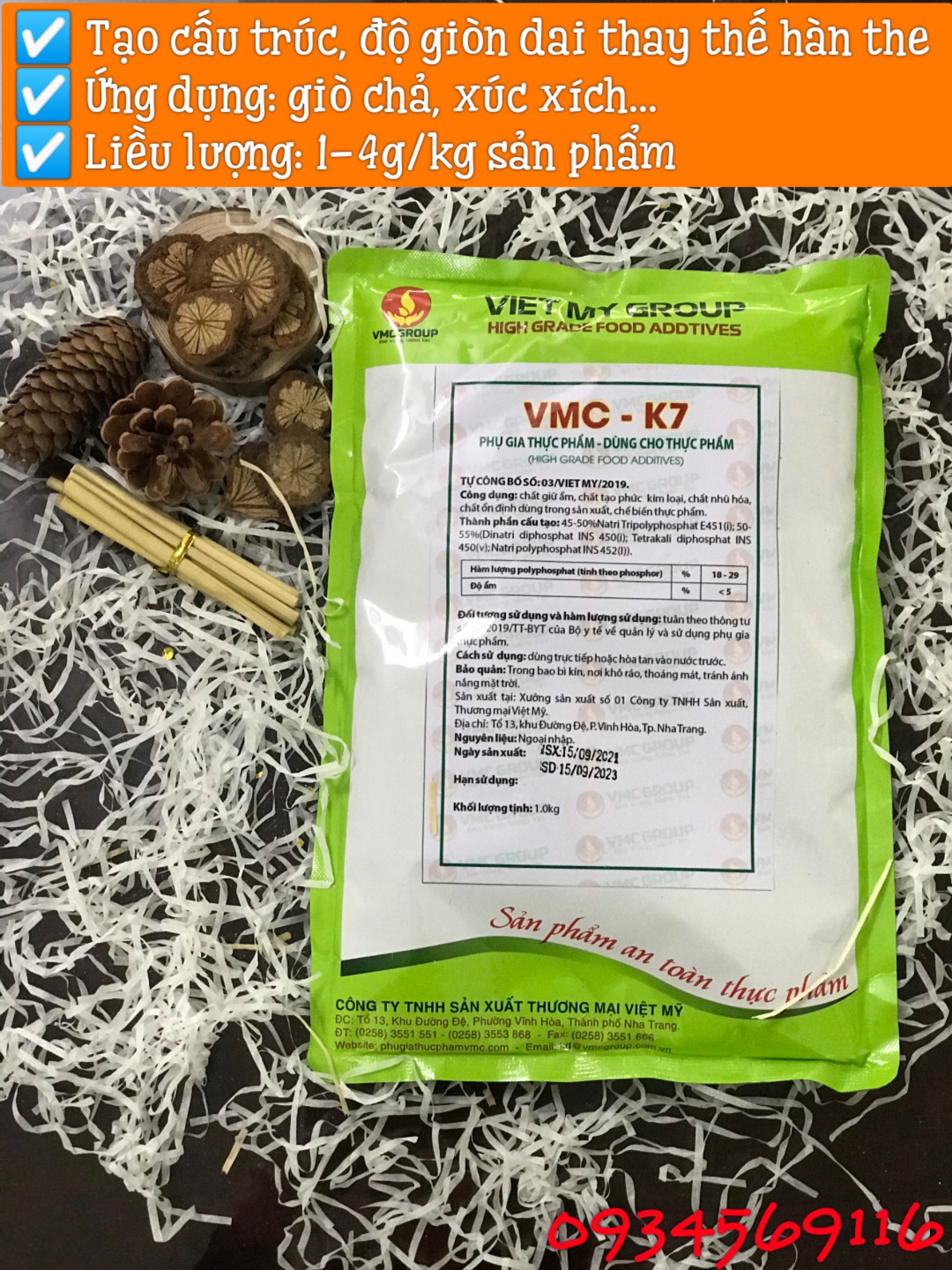 TẠO GIÒN DAI CHO GIÒ CHẢ VMC K7