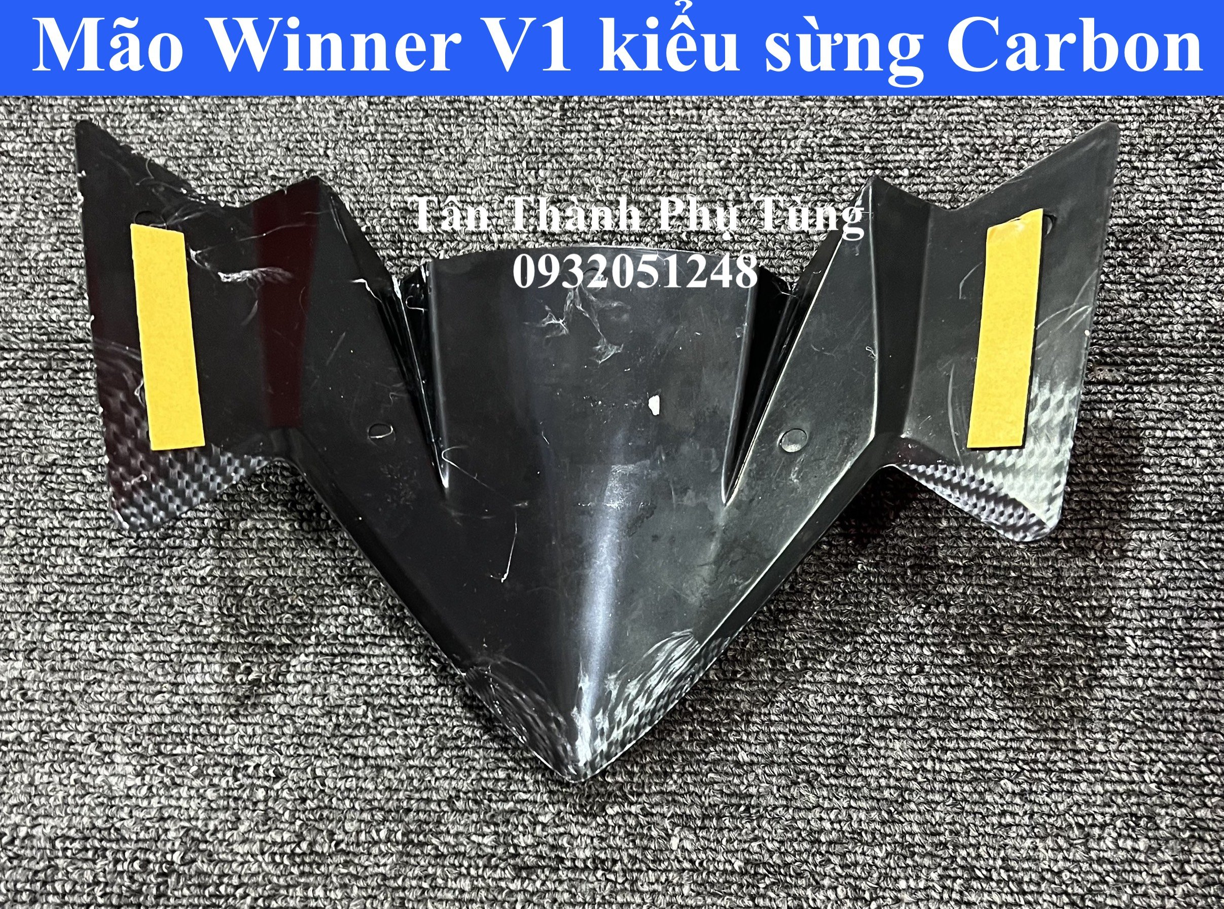 Mão Winner V1 kiểu sừng - màu Carbon