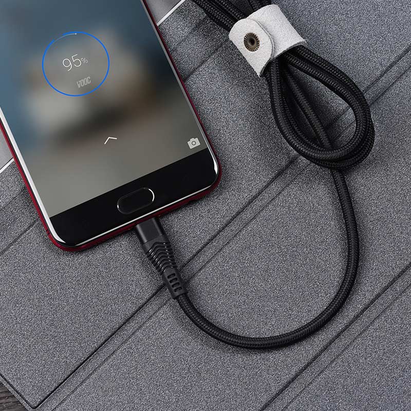 Cáp sạc nhanh HOCO U53 5A chân TypeC / Micro