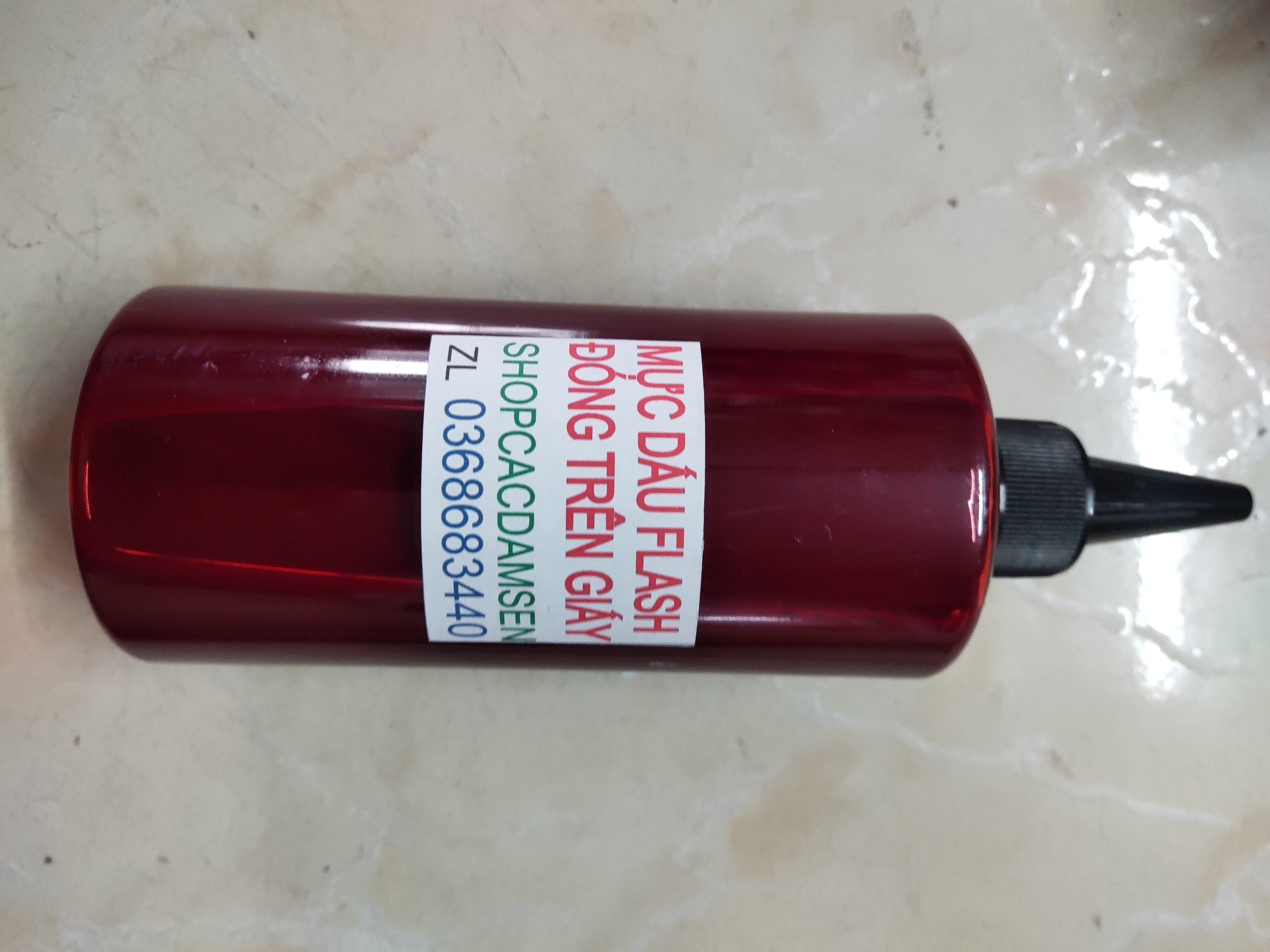 MỰC THẨM THẤU DẤU FLASH ĐÓNG TRÊN GIẤY CHAI 60ml- 350ml