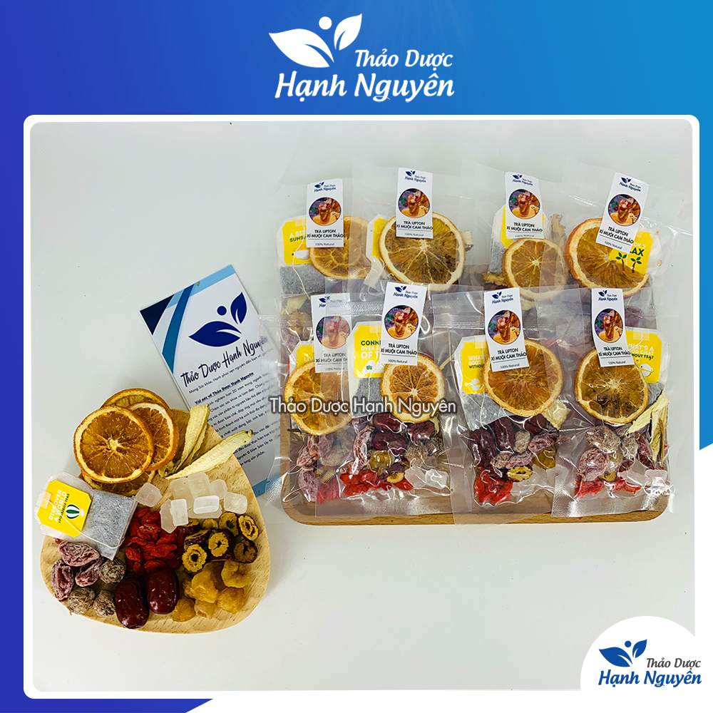 5 Set Trà Lipton Xí Muội Cam Thảo - Tặng Hạt Chia (Gói hút chân không)