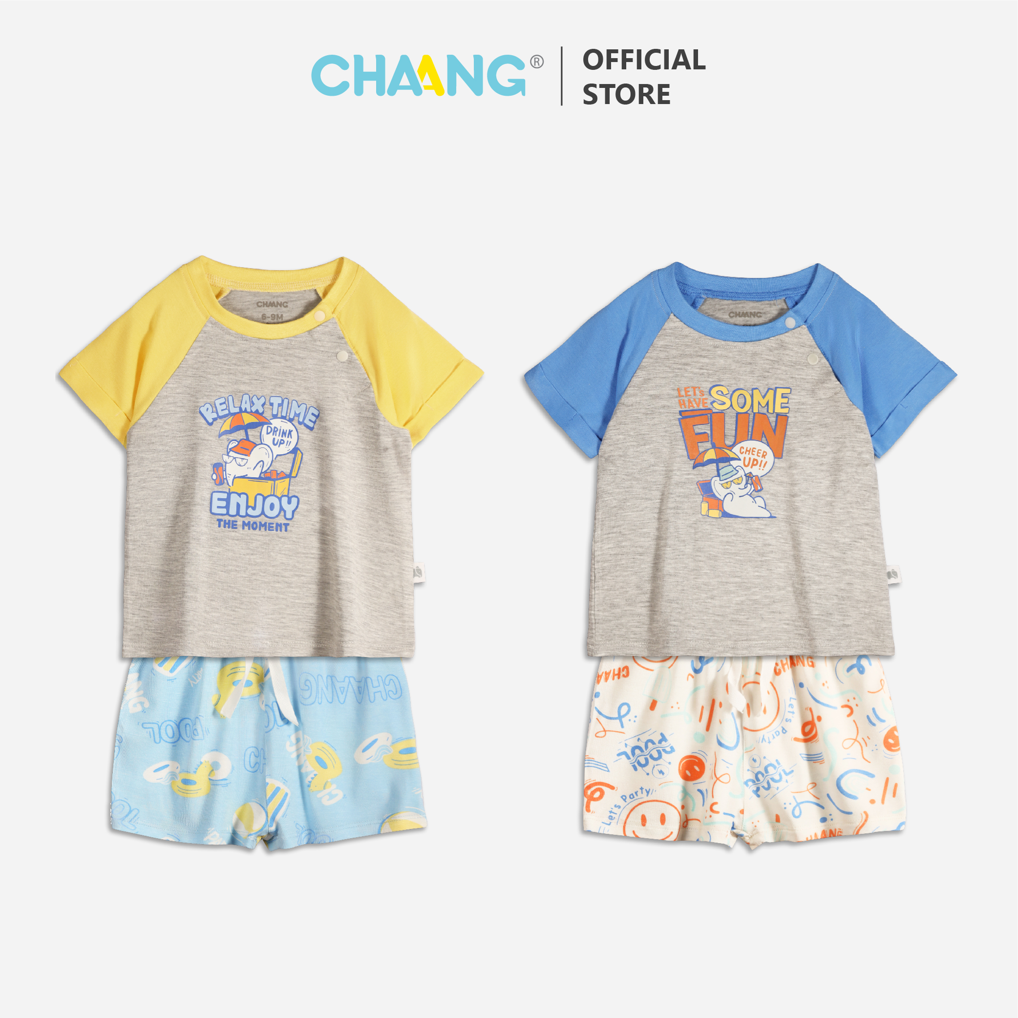 [CHAANG] Bộ cộc raglan bé trai Pool Chaang