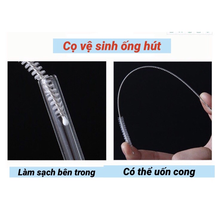 [Siêu rẻ] Cọ ống hút bình sữa, bình uống nước