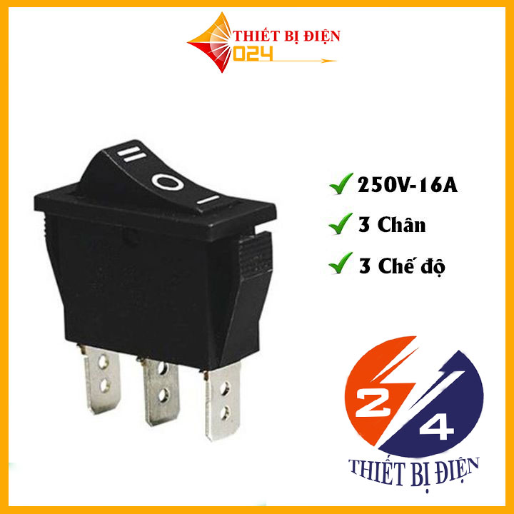 Công tắc bập bênh kcd3-103 3 chế độ 250v 16a