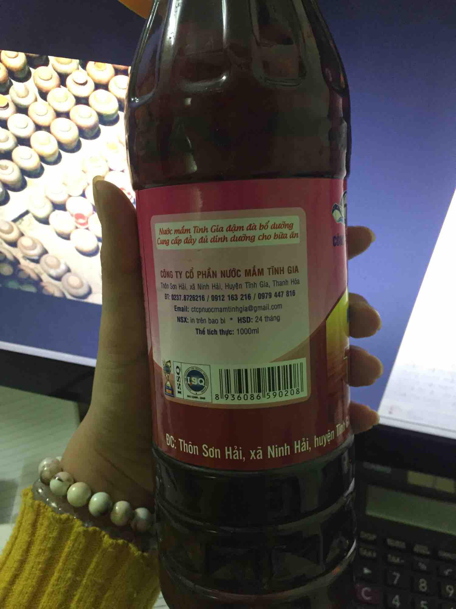 Nước Mắm cốt Cá cơm Tĩnh Gia - 1000ml độ đạm 20