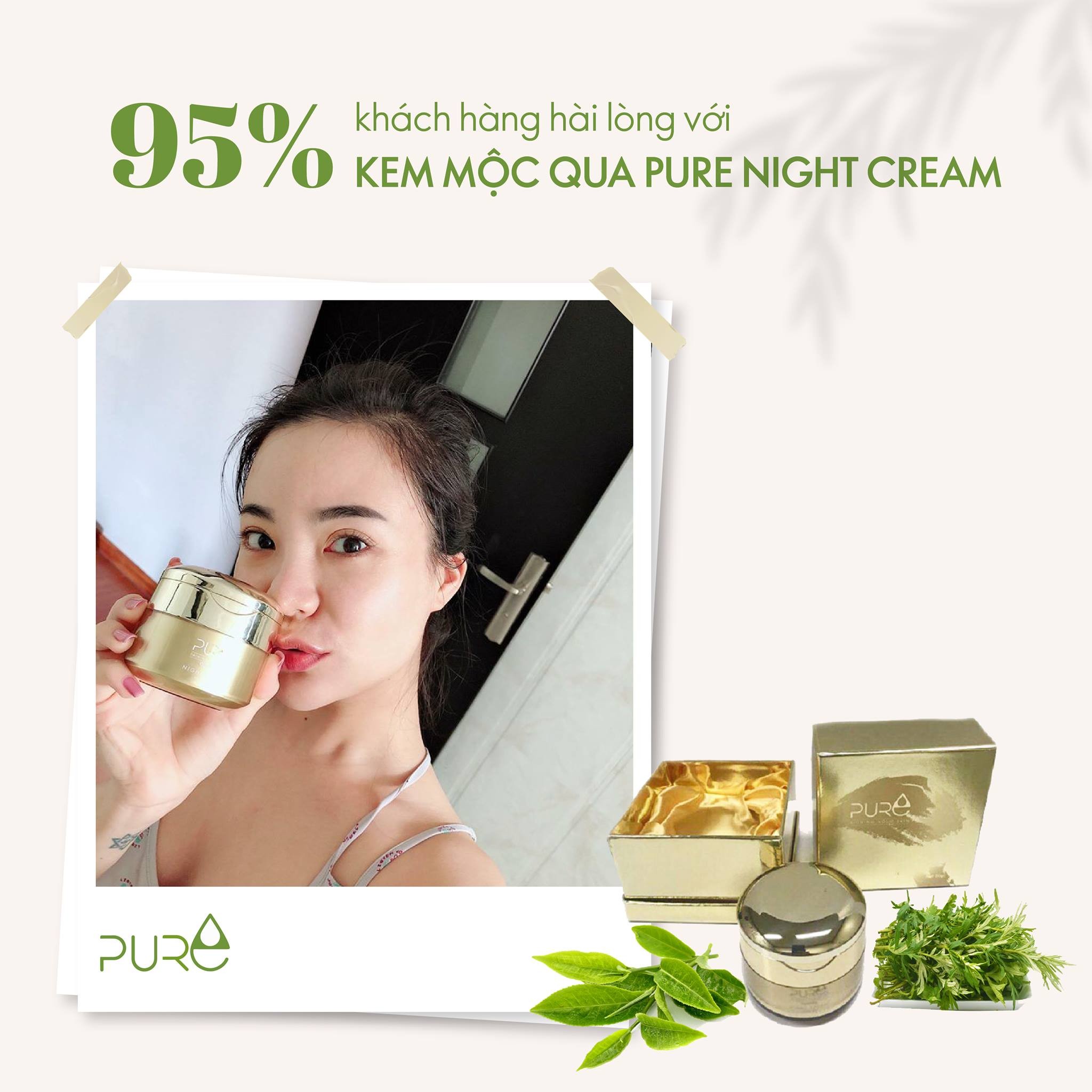 [HCM]Pure Night Cream - Kem mộc qua ban đêm Pure