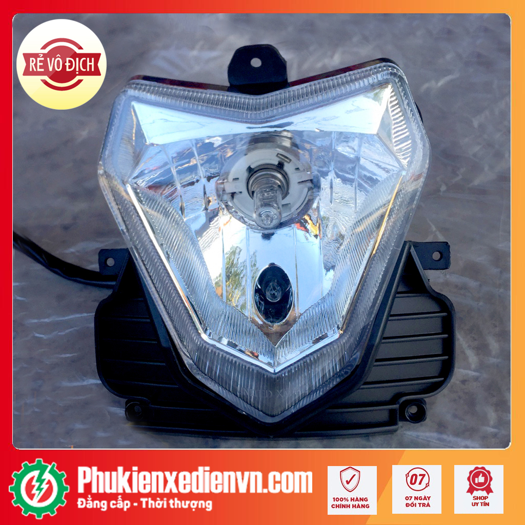 Bộ đèn pha xe máy điện XMEN (sợi đốt)