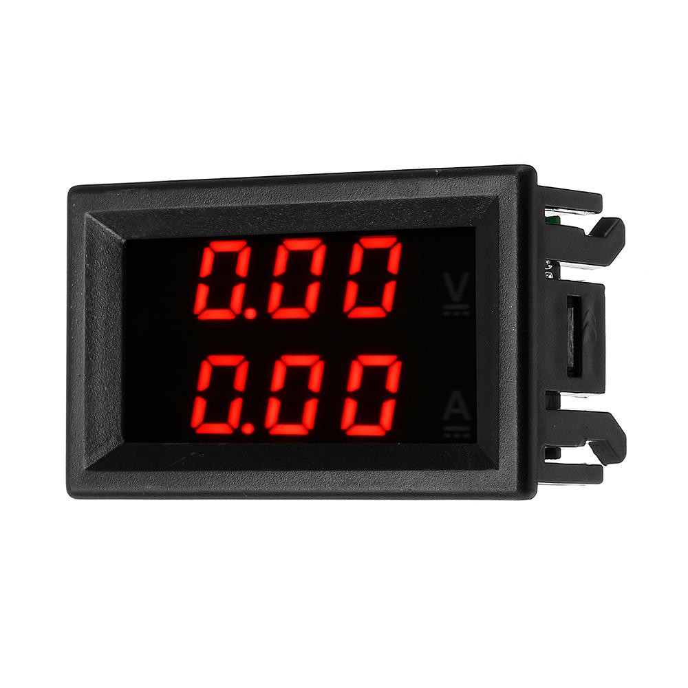 Đồng hồ đo vôn và ampe 100V 10A chất lượng cao, vôn kế ampe kế-ĐỎ XANH ( RED BLUE )