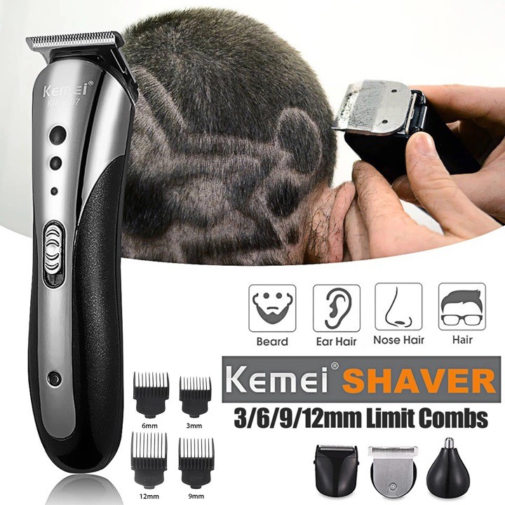 Tông đơ cắt tóc đa năng kemei 1407 2021