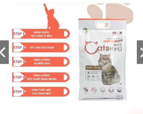 Thức ăn hạt cho mèo mọi lứa tuổi catsrang hàn quốc 5kg