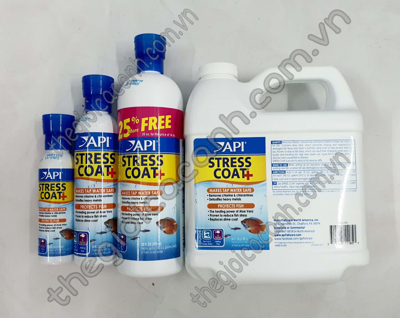 Dung dịch xử lý nước stress coat 118ml 237ml 473ml 592ml 1890ml cho cá cảnh
