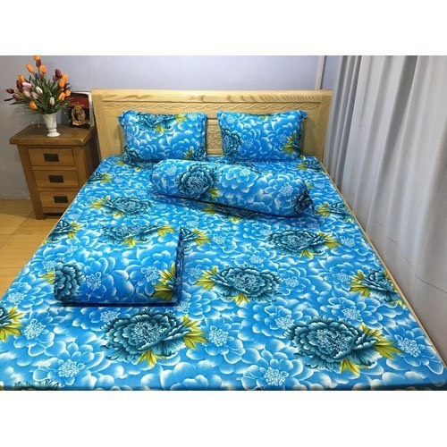 Bộ drap 4 món thun lạnh hàn quốc cao cấp mềm mịn mát giao màu ngẫu nhiên