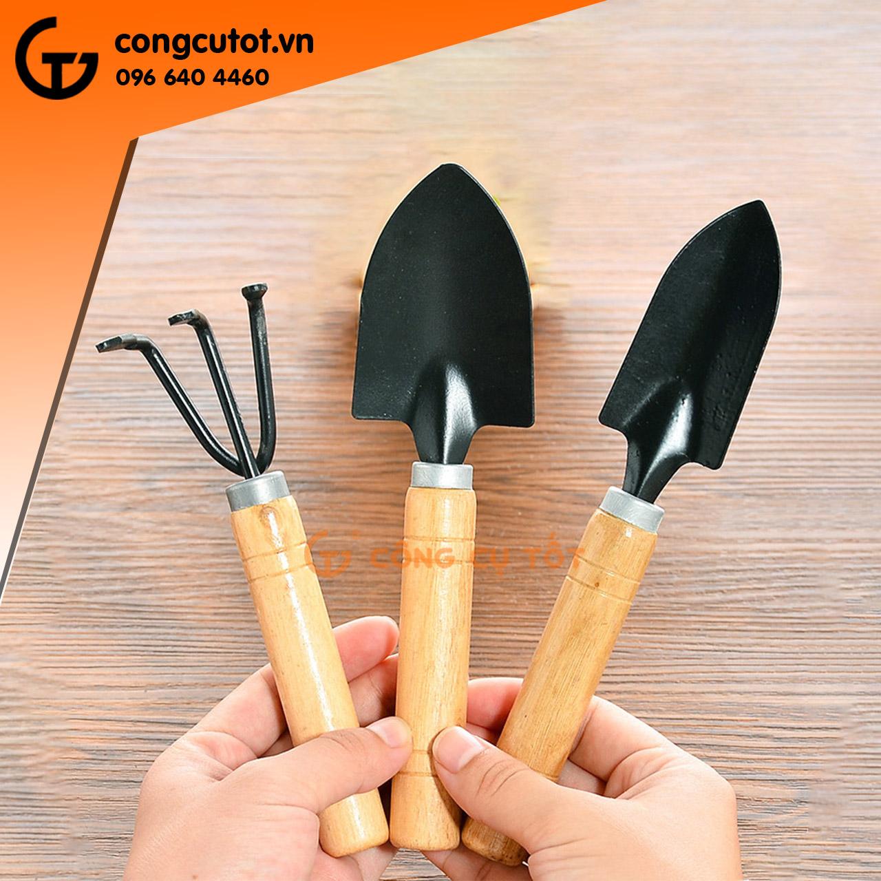 Bộ 3 món dụng cụ làm vườn mini