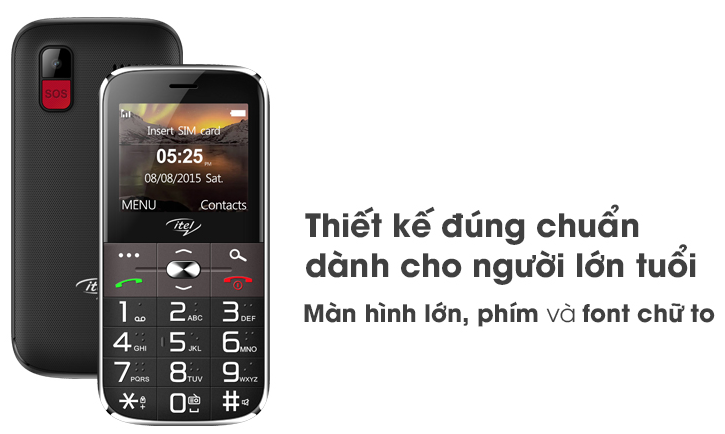 Điện thoại Itel it2590 (chính hãng - bảo hành 12 tháng)