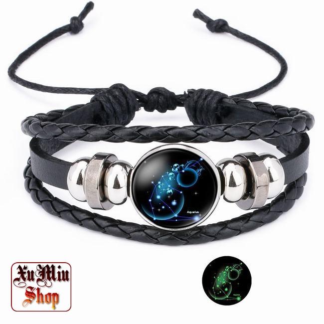 Vòng tay dạ quang chòm sao hoàng đạo XM05 - Bảo Bình