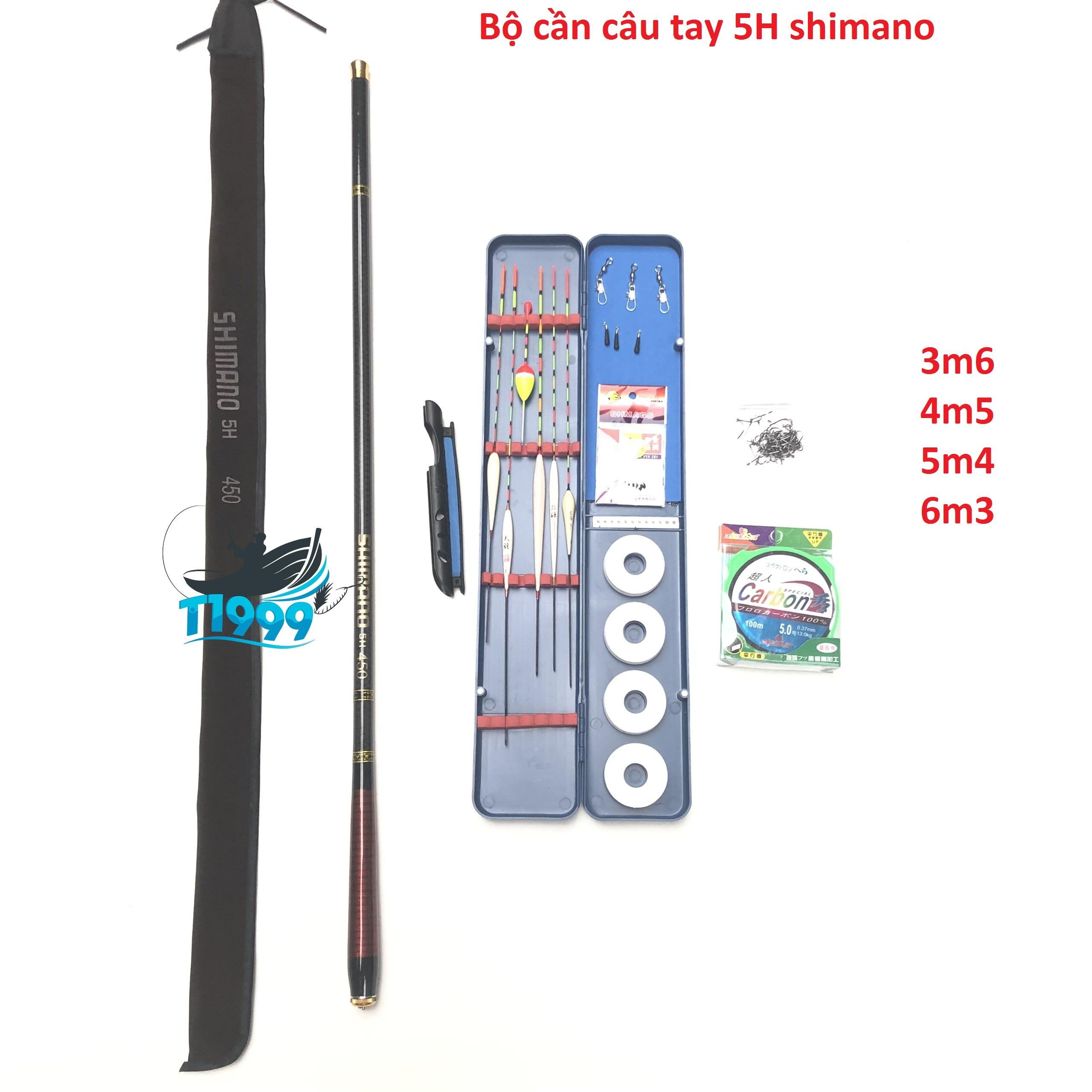Bộ cần câu tay 5H shimano đỏ - T1999
