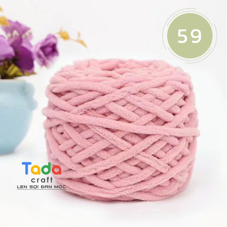 Len nhung đũa bông sữa sợi to mềm mại cuộn 100gr