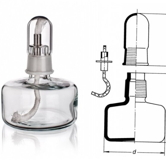 Đèn cồn thủy tinh 200ml SIMAX
