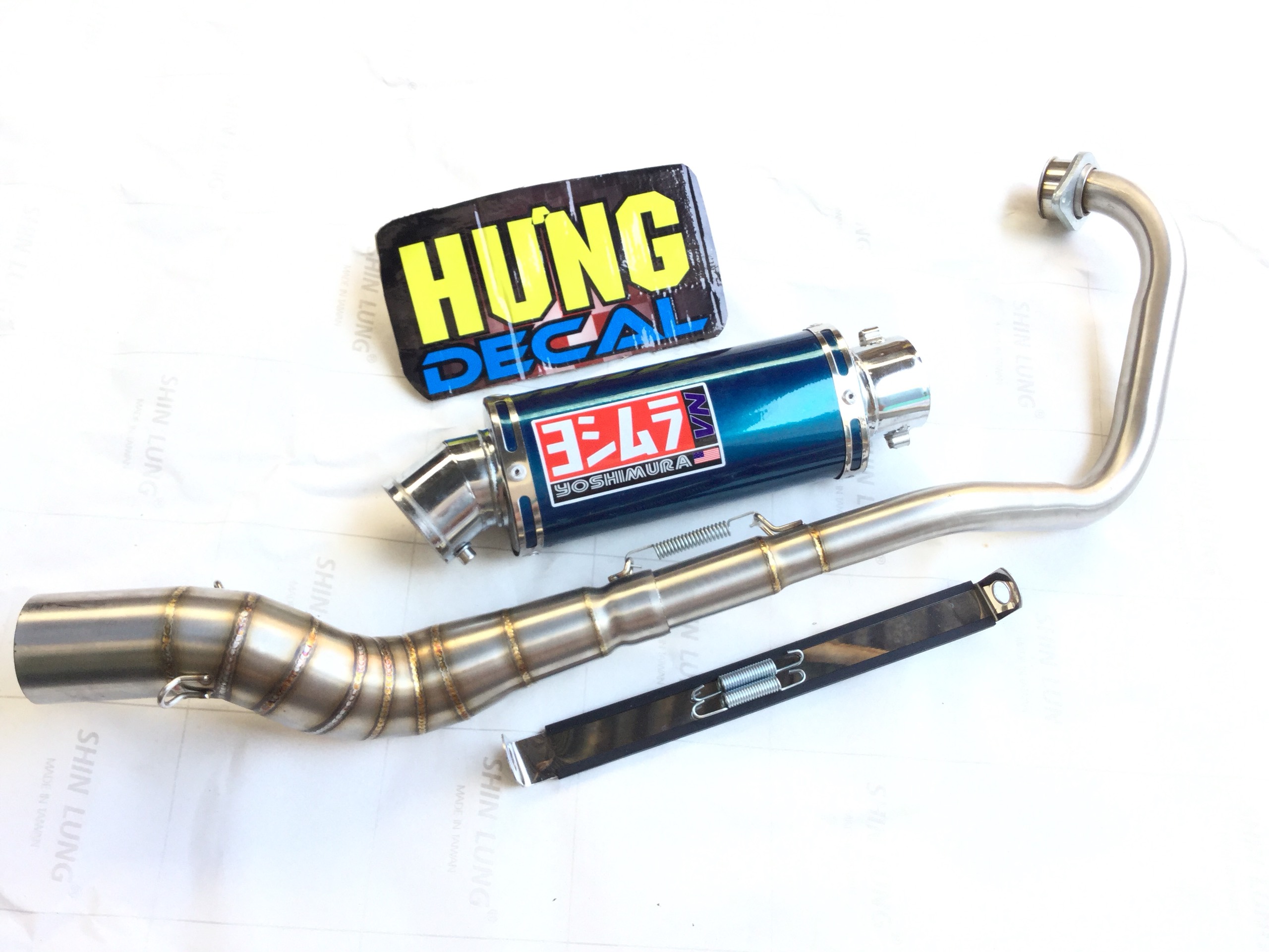 Bộ pô yosimura XANH FULL CỔ CONG 2 KHÚC INOX 304 GẮN NHIỀU LOẠI XE..,Sản Phẩm Chất Lượng, Gian Hàng Uy Tín, Giá Cả Cực Tốt, Mua Ngay.