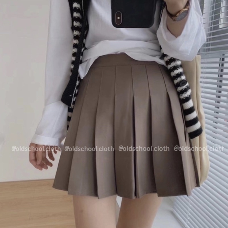 (Oldschoolcloth)CHÂN VÁY TENNIS ULZZANG (ảnh thật/sẵn/video)